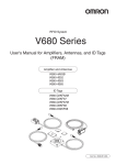 V680 Series RFID User`s Manual for Amplifiers, Antennas