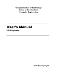 User`s Manual - School of Electrical and Computer Engineering