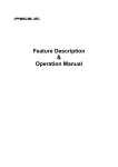 Feature Description & Operation Manual