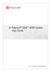 Polycom® QDX™ 6000 System User Guide