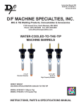 Instruction Manual 599 - D/F Machine Specialties, Inc.