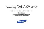 NuCo SGH-M819N Samsung Galaxy MEGA User Manual