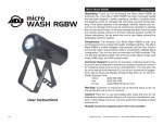 Micro Wash RGBW User Manual