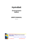 HydroBatt User`s Manual