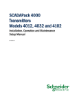 SCADAPack 4000 Transmitters Models 4012, 4032 and 4102