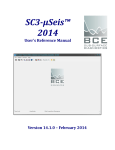DOWNLOAD SC3-μSeis™ User`s Manual