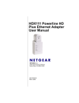 HDX111 Powerline HD Plus Ethernet Adapter User Manual