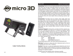 Micro 3D user manual