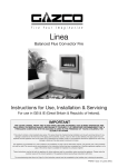 Linea Balanced Installation & User Instructions