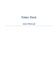 Poker Desk Manual - Poker Desk Software