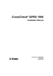 CrossCheck GPRS 1900 Installation Manual