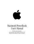 Macintosh PowerBook G3 Series User Manual