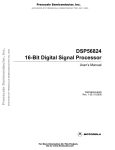 DSP56824 16-Bit DSP User`s Manual