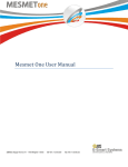 Mesmet One User Manual