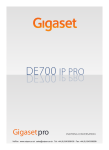 Siemens Gigaset DE700 IP PRO User Manual