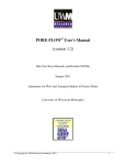 PORE-FLOW User`s Manual (version 1.2)