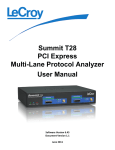 LeCroy PCI Express Summit T28 User Manual