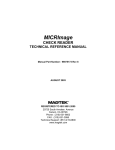 MagTek MICRImage User Manual