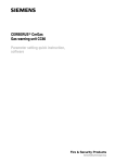 CERBERUS&reg; CerGas Gas warning unit CC60 Parameter setting