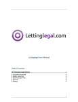 Lettinglegal User Manual