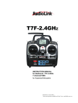 User Manual for the RadioLink T7F 2.4GHz 7