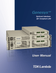 Genesys LAN User Manual - TDK
