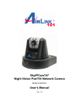 SkyIPCam747 Night Vision Pan/Tilt Network Camera User`s Manual