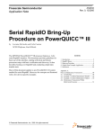 Serial RapidIO Bring-Up Procedure on PowerQUICC III