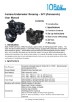 Camera Underwater Housing – GF1 (Panasonic) User Manual