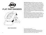 Flat Par QWH12XS User Manual
