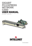 GIGABIT PCI EXPRESS NETWORK CARD USER MANUAL