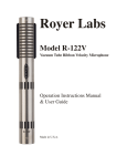 R-122V Microphone Manual