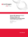 Vector NTI Advance® 11.5.1 Release Notes and Installation