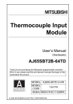 Thermocouple Input Module User`s Manual