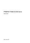 PRIMERGY RX600 S3 SAS Server
