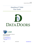 DataDoorsTM Web User Guide
