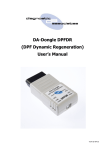 DA-Dongle DPFDR (DPF Dynamic Regeneration) User`s Manual