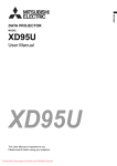 Mitsubishi XD95U User Guide Manual