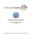 STAGES Evaluatee Training Manual - Hillsdale County Intermediate