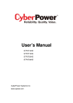 User`s Manual - Cyber Power Systems