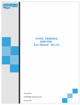 OEM PANEL THERMAL PRINTER User Manual – Rev