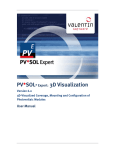 PV*SOL® Expert: 3D Visualization - Manual