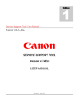 Service Support Tool Manual