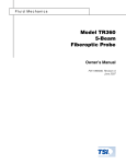 Model TR360 5-Beam Fiberoptic Probe Owner`s Manual