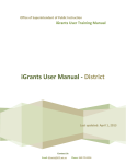 iGrants User Manual - District