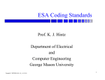 ESA Coding Standards