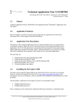 Technical Application Note TAN2007003