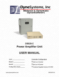 USER MANUAL - Dyne Systems