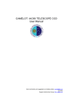 CAMELOT: IAC80 TELESCOPE CCD User Manual