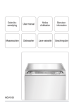 Gebruiks- aanwijzing Afwasmachine User manual Dishwasher